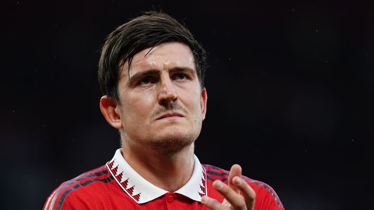 Harry Maguire has the backing of his manager Erik ten Hag