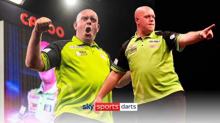 Highlights of the World Grand Prix final which saw Michael van Gerwen win his sixth title despite a spirited fightback from Nathan Aspinall