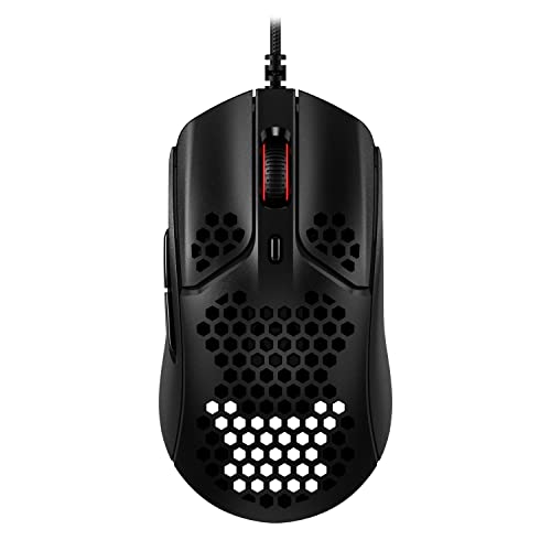 HyperX Pulsefire Haste – Gaming Mouse, Ultra-Lightweight, 59g, Honeycomb Shell, Hex Design, RGB, HyperFlex USB Cable, Up to 16000 DPI, 6 Programmable Buttons