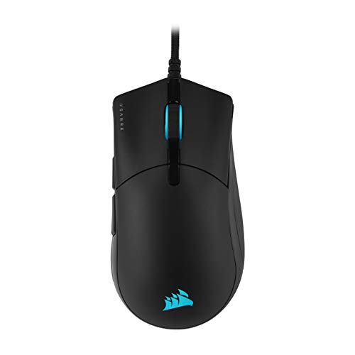 CORSAIR SABRE RGB PRO CHAMPION SERIES FPS/MOBA Gaming Mouse - Ergonomic Shape for Esports and Competitive Play - Ultra-Lightweight 74g - Flexible Paracord Cable