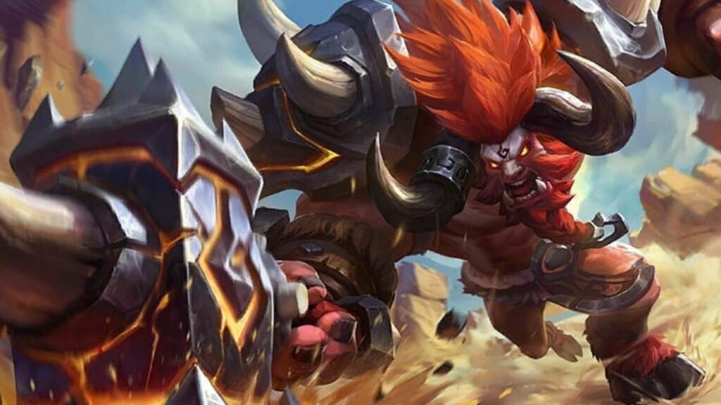 Mobile Legends: Bang Bang revamped Minotaur splash art, patch 1.5.88