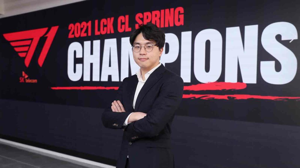 T1 head coach Bengi, LCK Challengers Spring 2021 champion