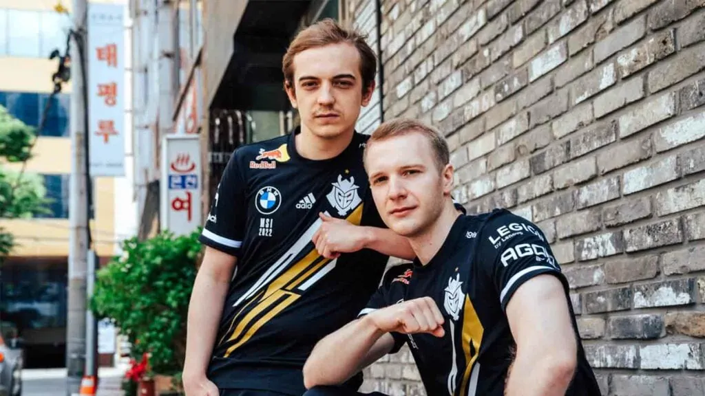 G2 Esports caPs and Jankos at MSI 2022