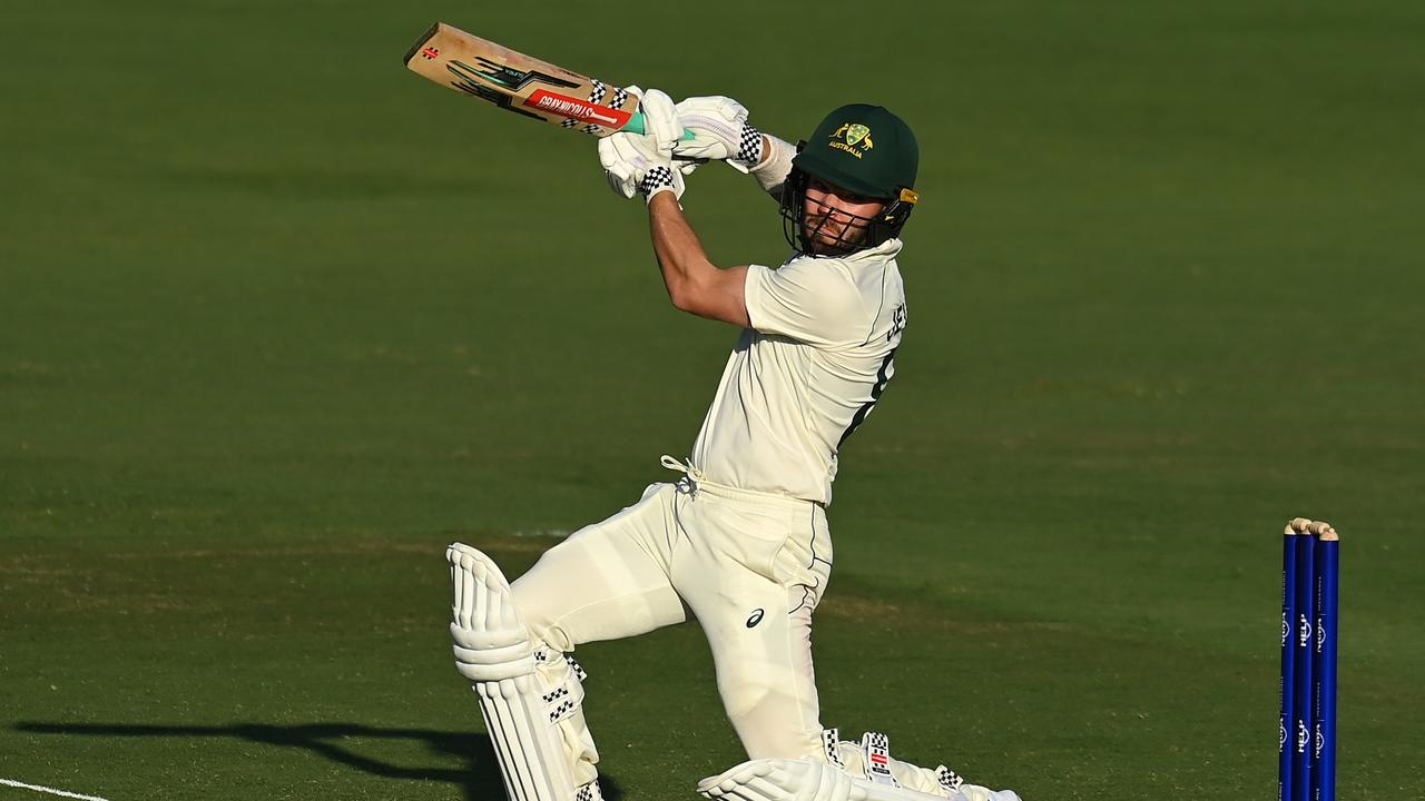 Caleb Jewell of Australia A bats. Photo by Albert Perez/Getty Images