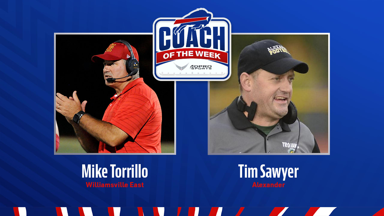 Mike Torrillo & Tim Sawyer earn Bills-ADPRO Sports high school coach of the week honors