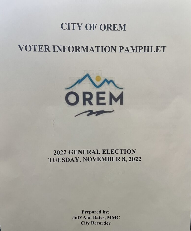 Orem voter information pamphlet, ballots arrive at homes | News, Sports, Jobs