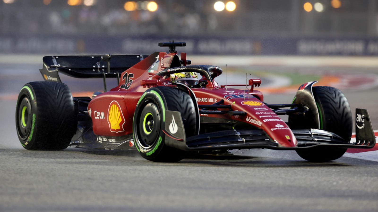 Singapore GP: Charles Leclerc takes pole in thrilling qualifying as Max Verstappen finishes eighth