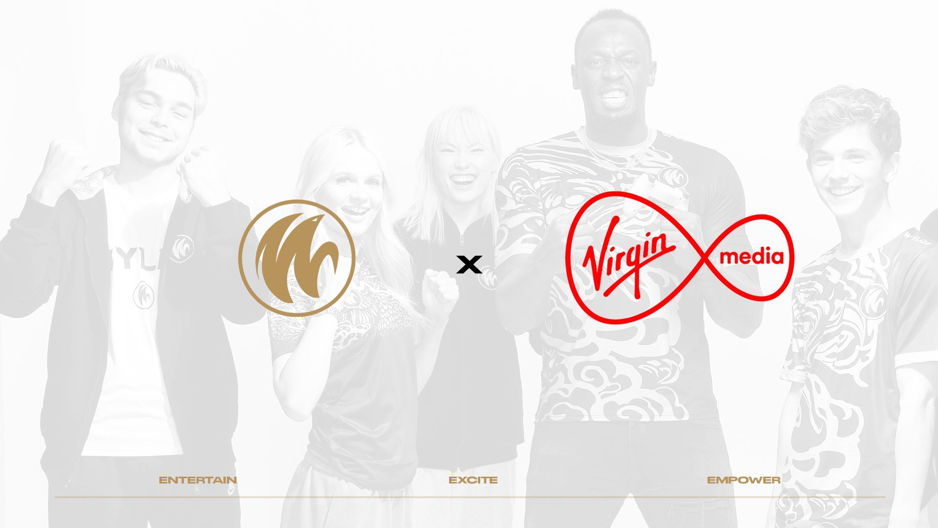 Usain Bolt's esports organisation has partnered with Virgin Media -
