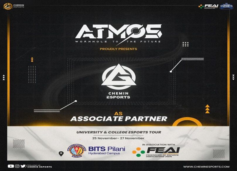 FEAI Collegiate program in association with Chemin Esports enters the 3rd leg of its campus connect program at BITS Pilani, Hyderabad Campus
