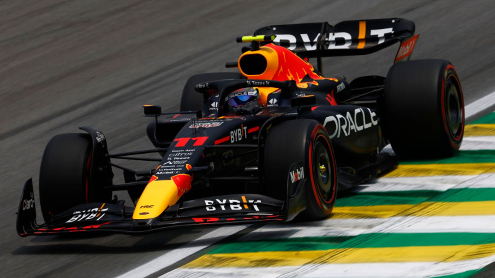 Sao Paulo GP: Sergio Perez edges Ferrari's Charles Leclerc and Red Bull team-mate Max Verstappen to top first practice