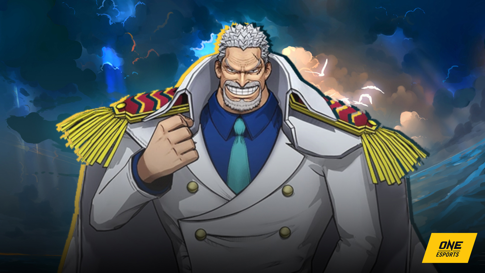 Vice admiral Garp in One Piece