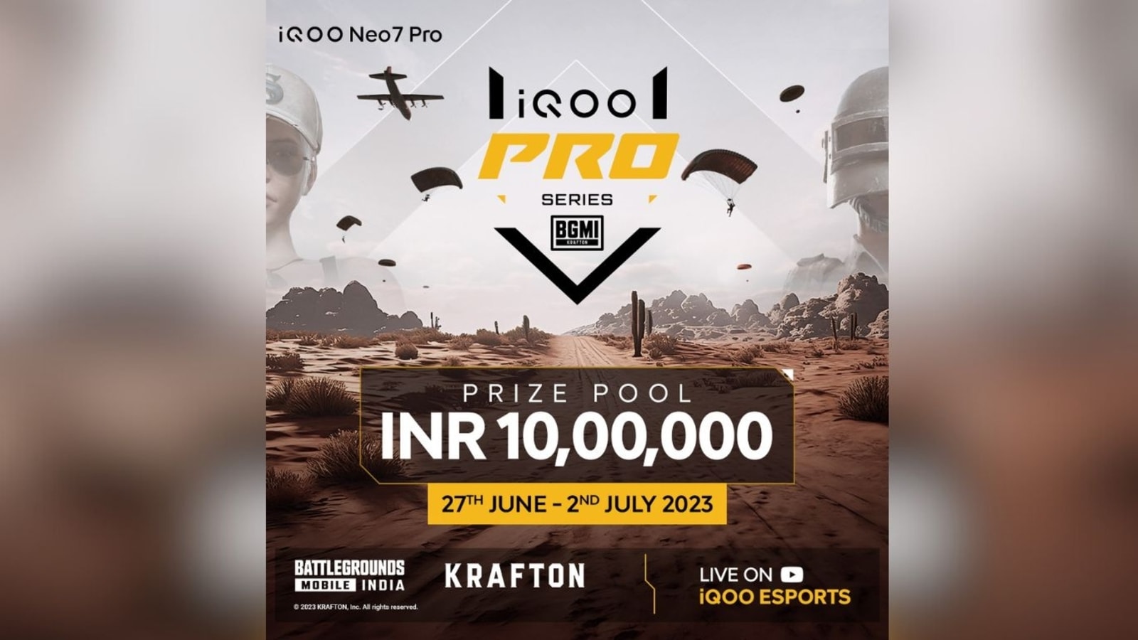 iQOO Pro Series 2023 esports tournament returns with Rs. 10 lakh prize pool