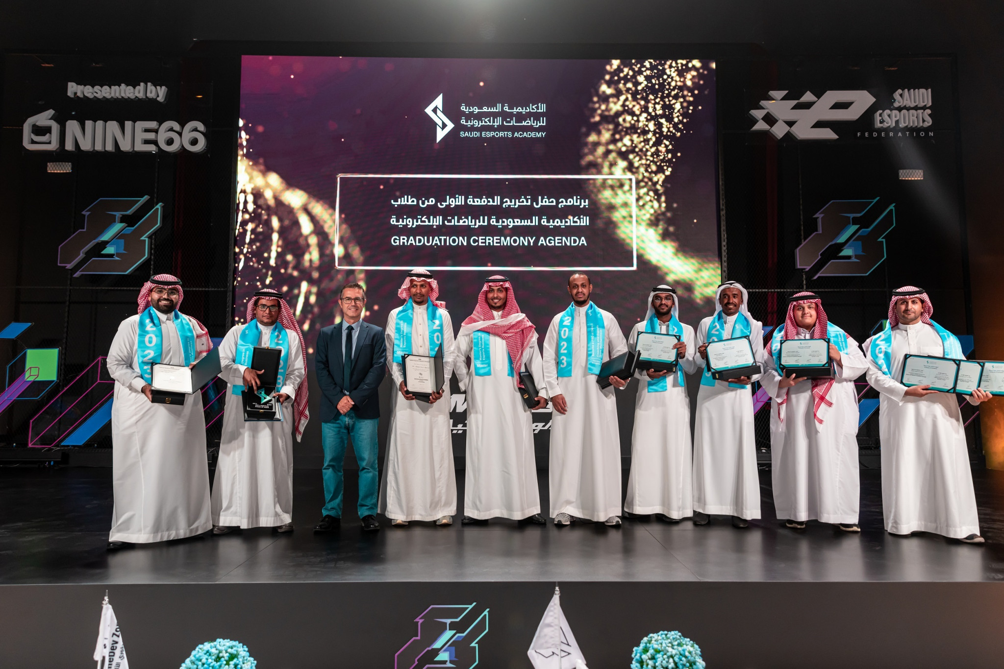 A total of 10 students graduated from the Saudi Esports Academy master’s degree in esports business ©Saudi Esports Academy