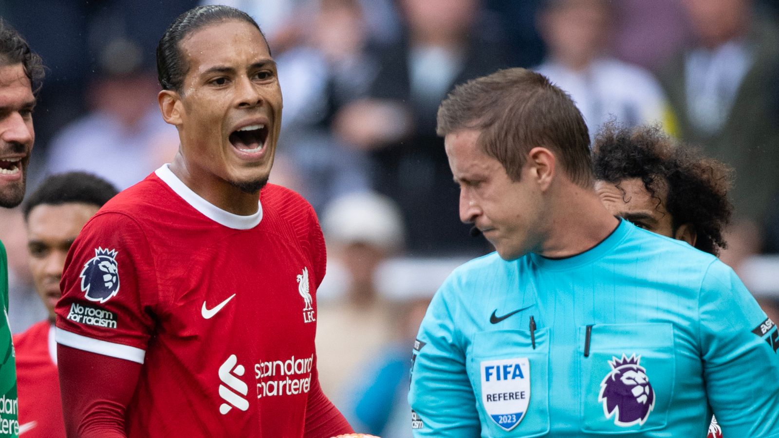 Virgil van Dijk: Liverpool captain charged with improper conduct following red card against Newcastle | Football News