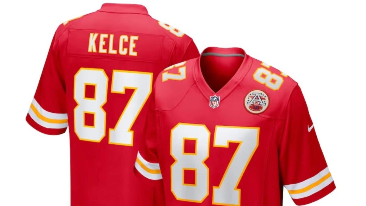 2023 Travis Kelce jersey: Taylor Swift dating news heats up demand for the best home and away Chiefs gear