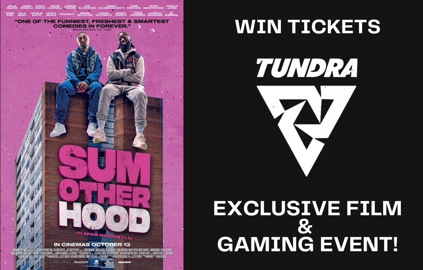 Win tickets to Tundra Esports and Paramount Pictures ultimate Sumotherhood gaming event