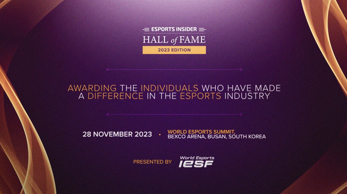 Esports Insider Unveils Hall Of Fame 2023 Edition Awards At World Esports Summit In Busan