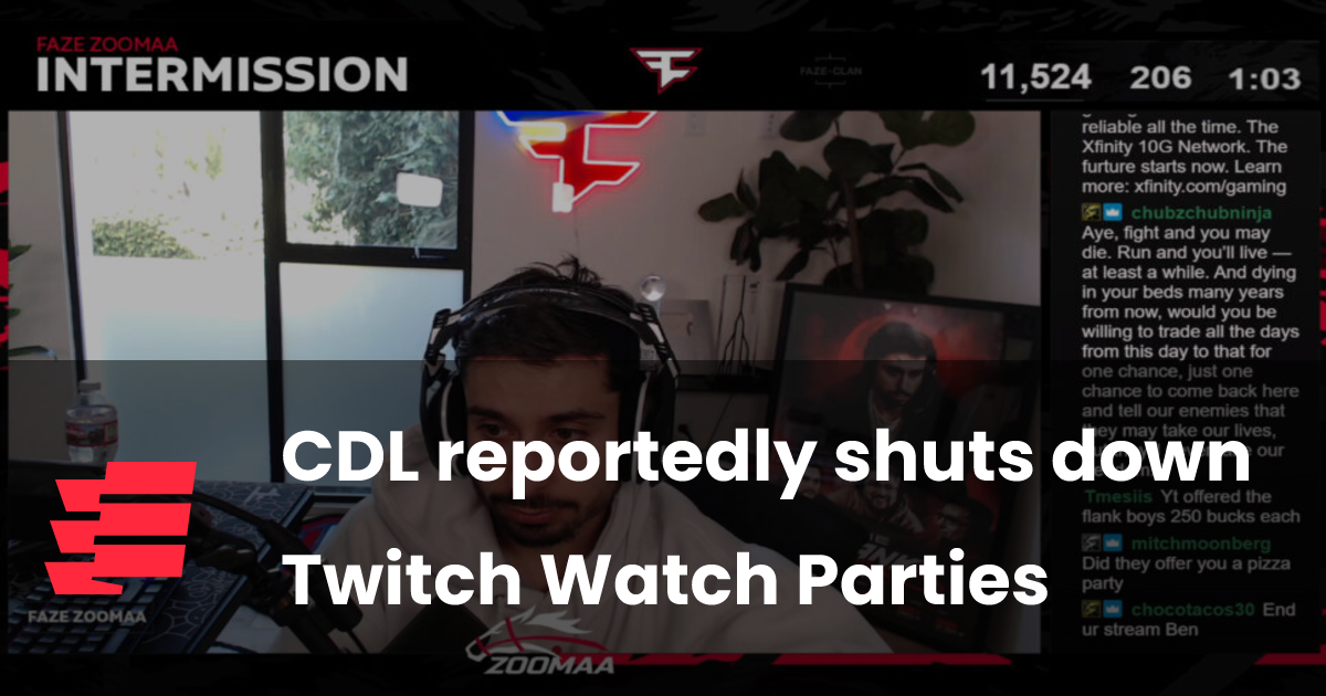 CDL reportedly shuts down Twitch Watch Parties