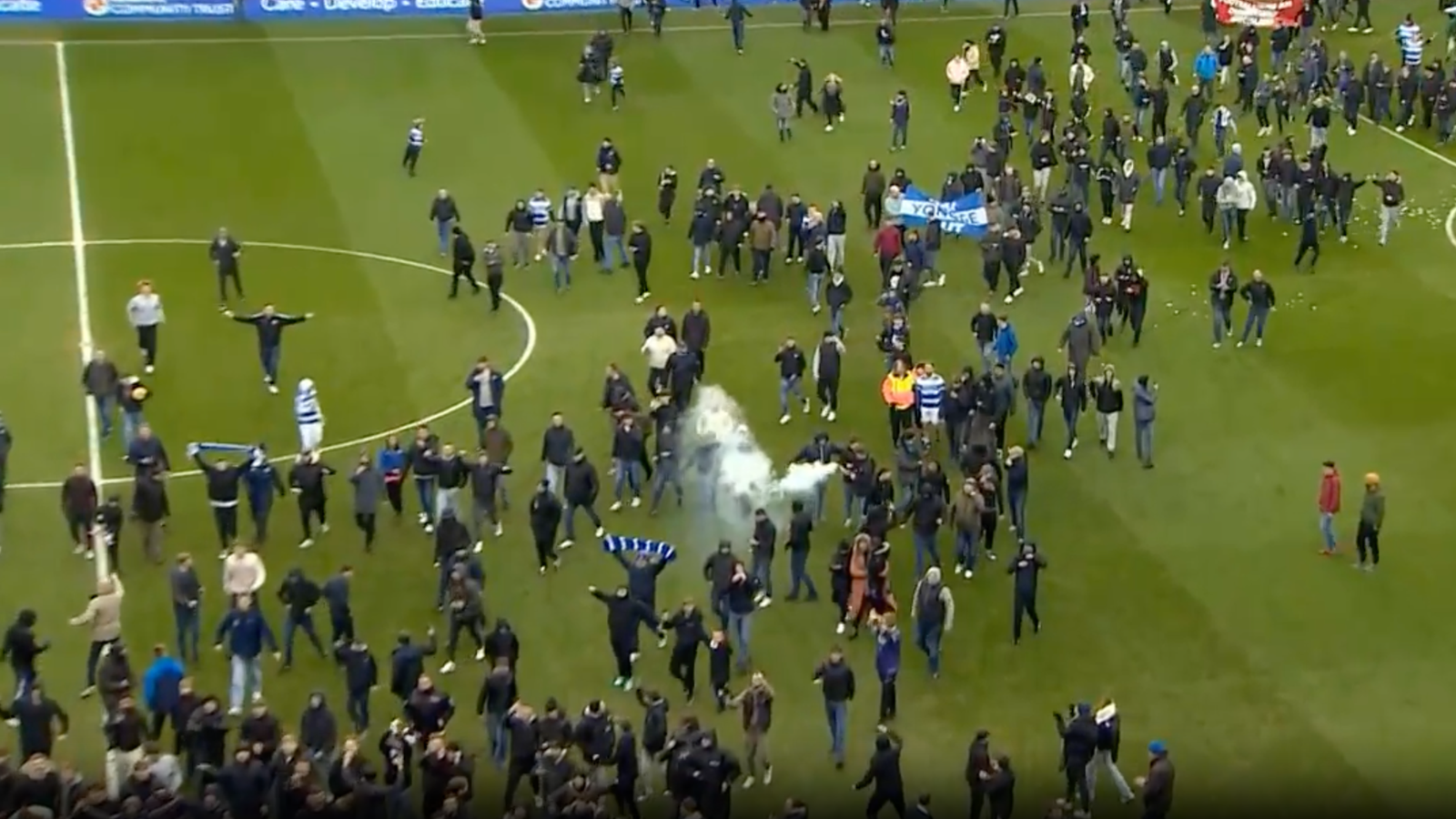 Reading vs Port Vale abandoned as home fans refuse to leave pitch in protest against owner Dai Yongge | Football News