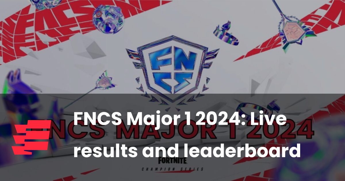 FNCS Major 1 2024: Live results and leaderboard