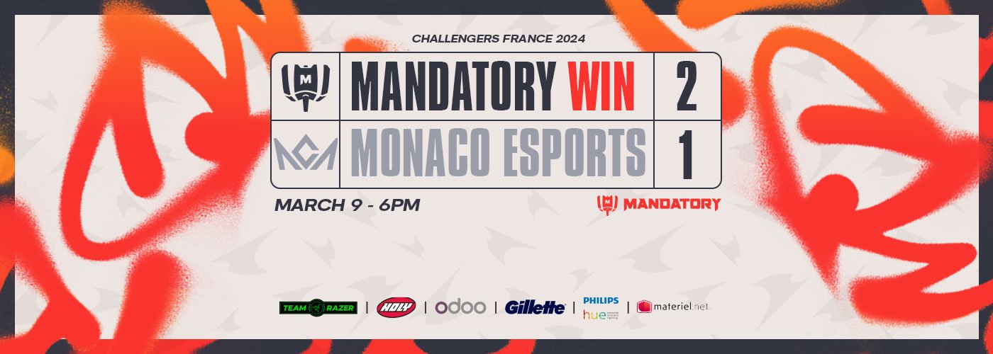 Mandatory Bat Monaco Esports - Split 1 Des Challengers France 2024