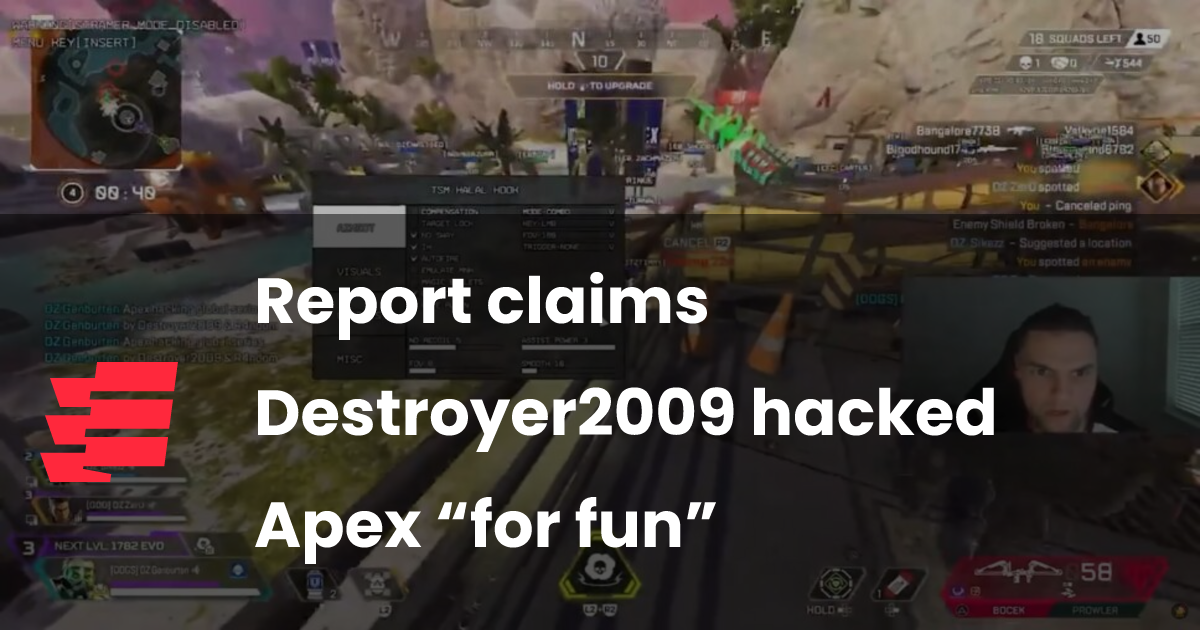 Report claims Destroyer2009 hacked Apex “for fun”